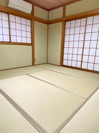 障子の木枠洗い込